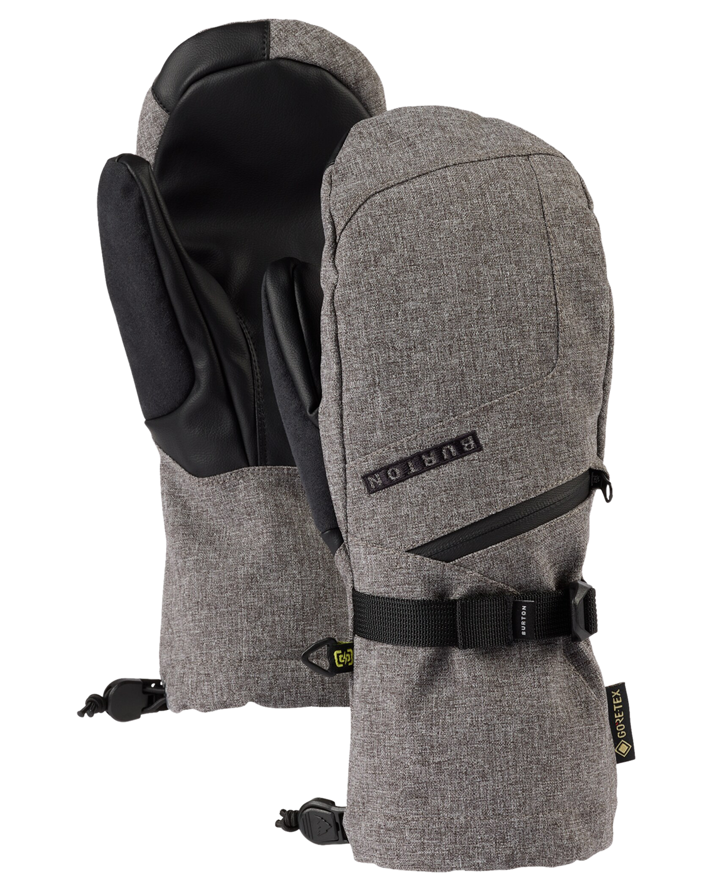 Burton Women s Warmest Gore Tex Snow Mittens Gray Heather Shop