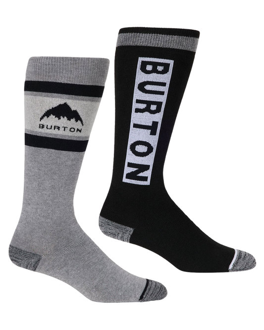 Burton Women's Weekend Midweight Socks (2-Pack) - True Black Women's Socks - Trojan Wake Ski Snow
