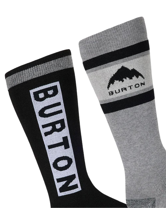 Burton Women's Weekend Midweight Socks (2-Pack) - True Black Women's Socks - Trojan Wake Ski Snow