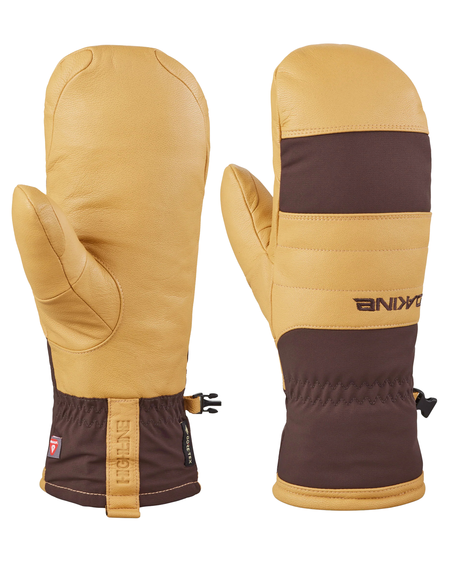 Dakine Men's Baron GORE-TEX® Index Snow Mitts - Tan/Mole Men's Snow Mittens - Trojan Wake Ski Snow