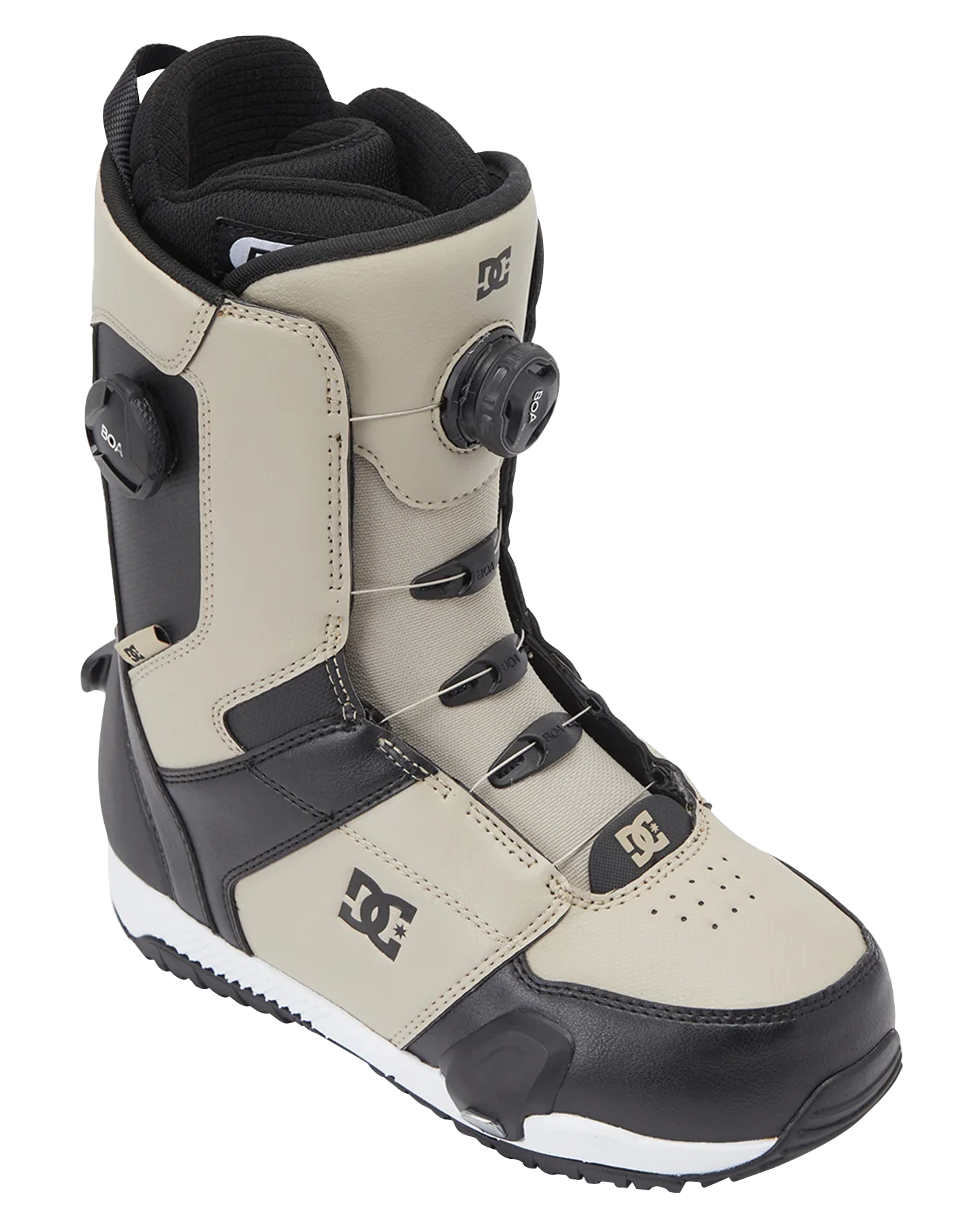 DC Control Step On BOA® Snowboard Boots - Light Brown/White Snowboard Boots - Trojan Wake Ski Snow