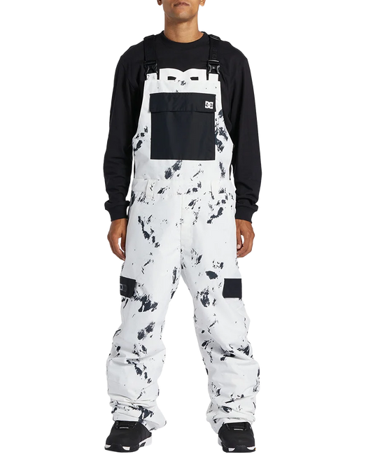 DC Docile Technical Snow Bib Pants - Snow Camo Snow Bibs - Trojan Wake Ski Snow