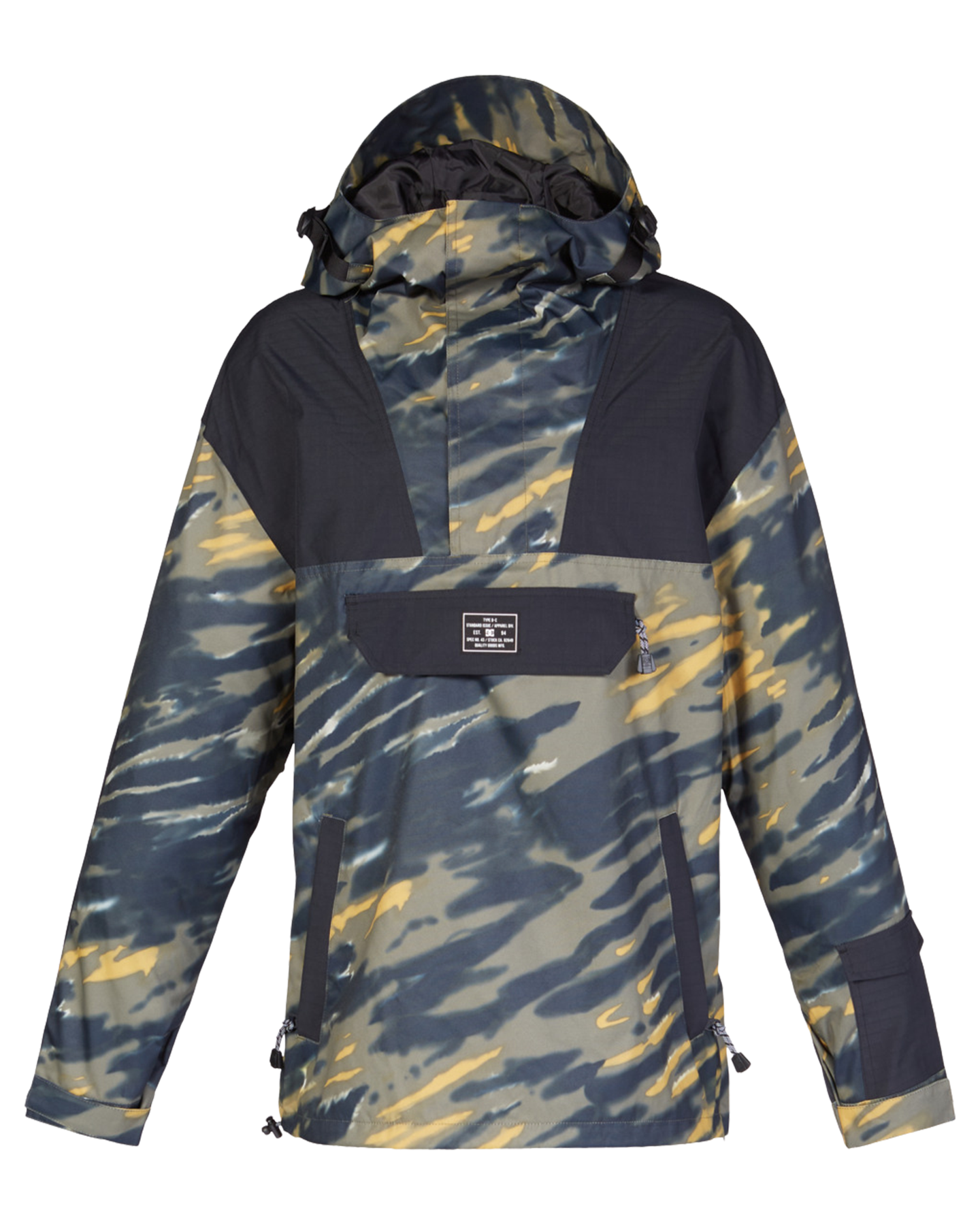 DC Men's DC-43 Anorak - Angle Tie-Dye/Ivy Green Men's Snow Jackets - Trojan Wake Ski Snow