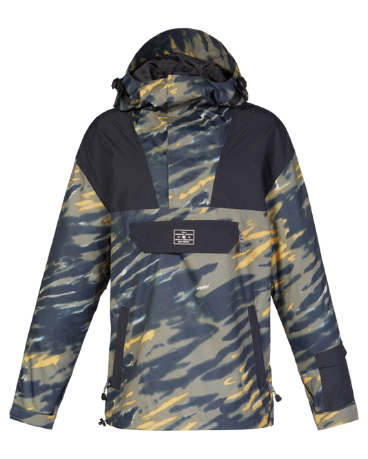 DC Men's DC-43 Anorak - Angle Tie-Dye/Ivy Green Men's Snow Jackets - Trojan Wake Ski Snow