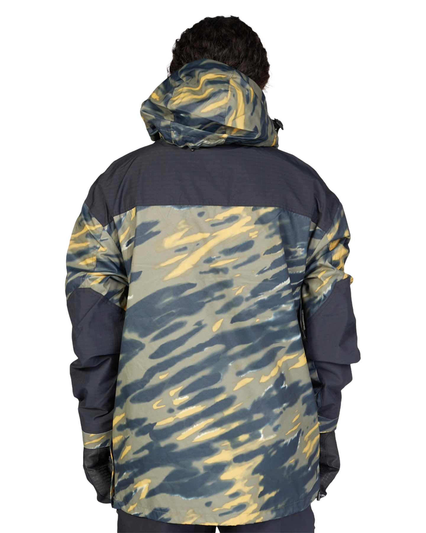 DC Men's DC-43 Anorak - Angle Tie-Dye/Ivy Green Men's Snow Jackets - Trojan Wake Ski Snow