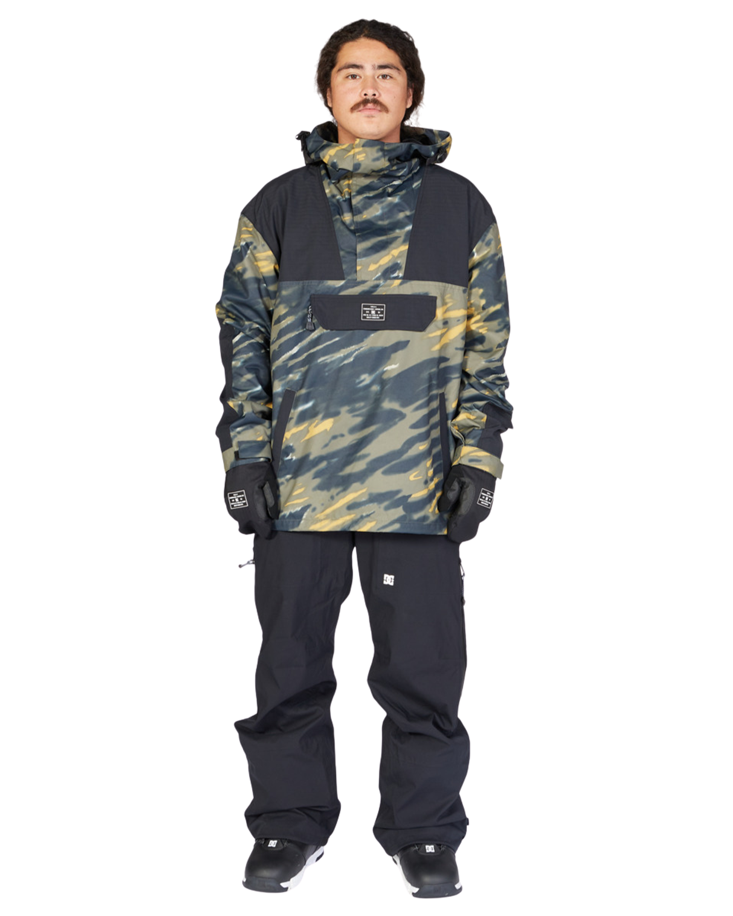 DC Men's DC-43 Anorak - Angle Tie-Dye/Ivy Green Men's Snow Jackets - Trojan Wake Ski Snow