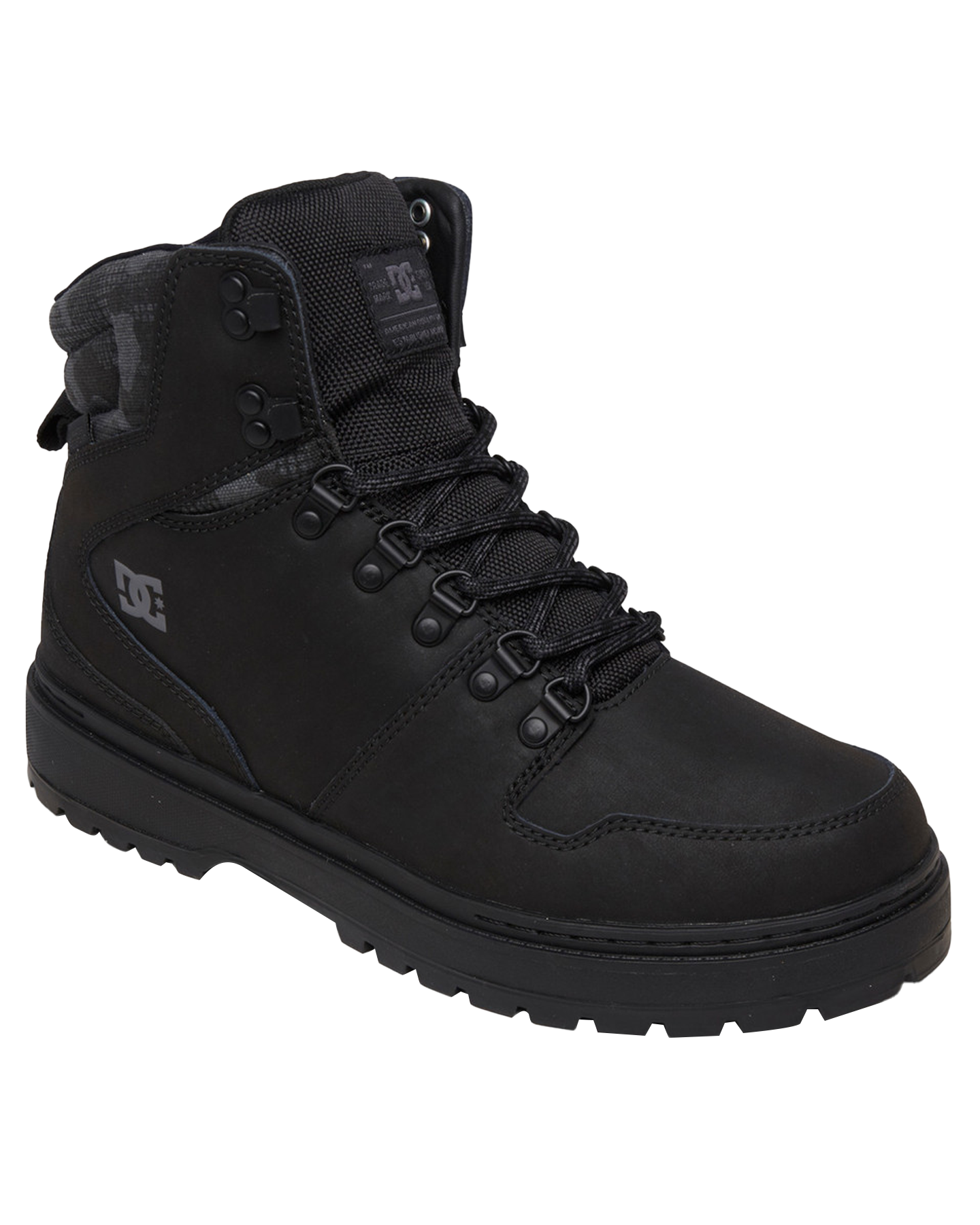 DC Men's Peary Tr Boots - Black/Camo Apres Boots - Trojan Wake Ski Snow