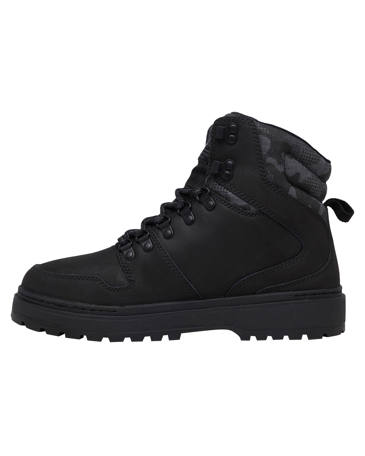 DC Men's Peary Tr Boots - Black/Camo Apres Boots - Trojan Wake Ski Snow