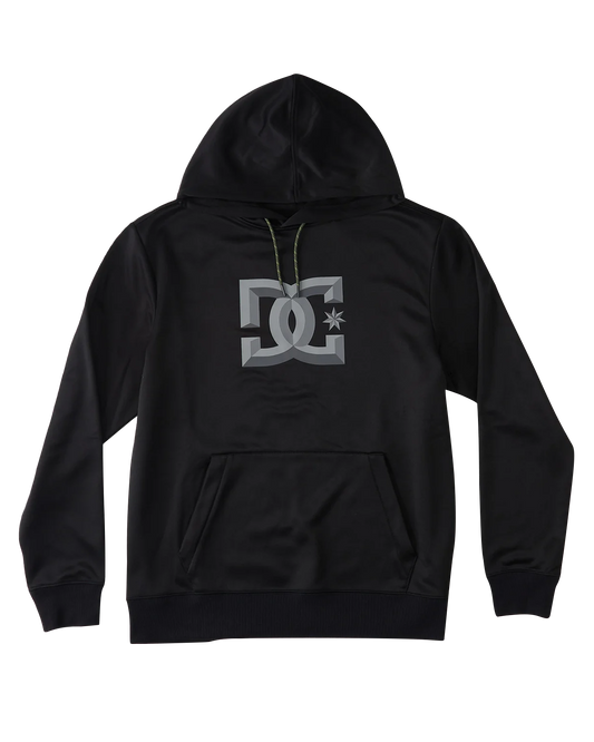 DC Men's Snowstar Technical Fleece - Black Hoodies & Sweatshirts - Trojan Wake Ski Snow