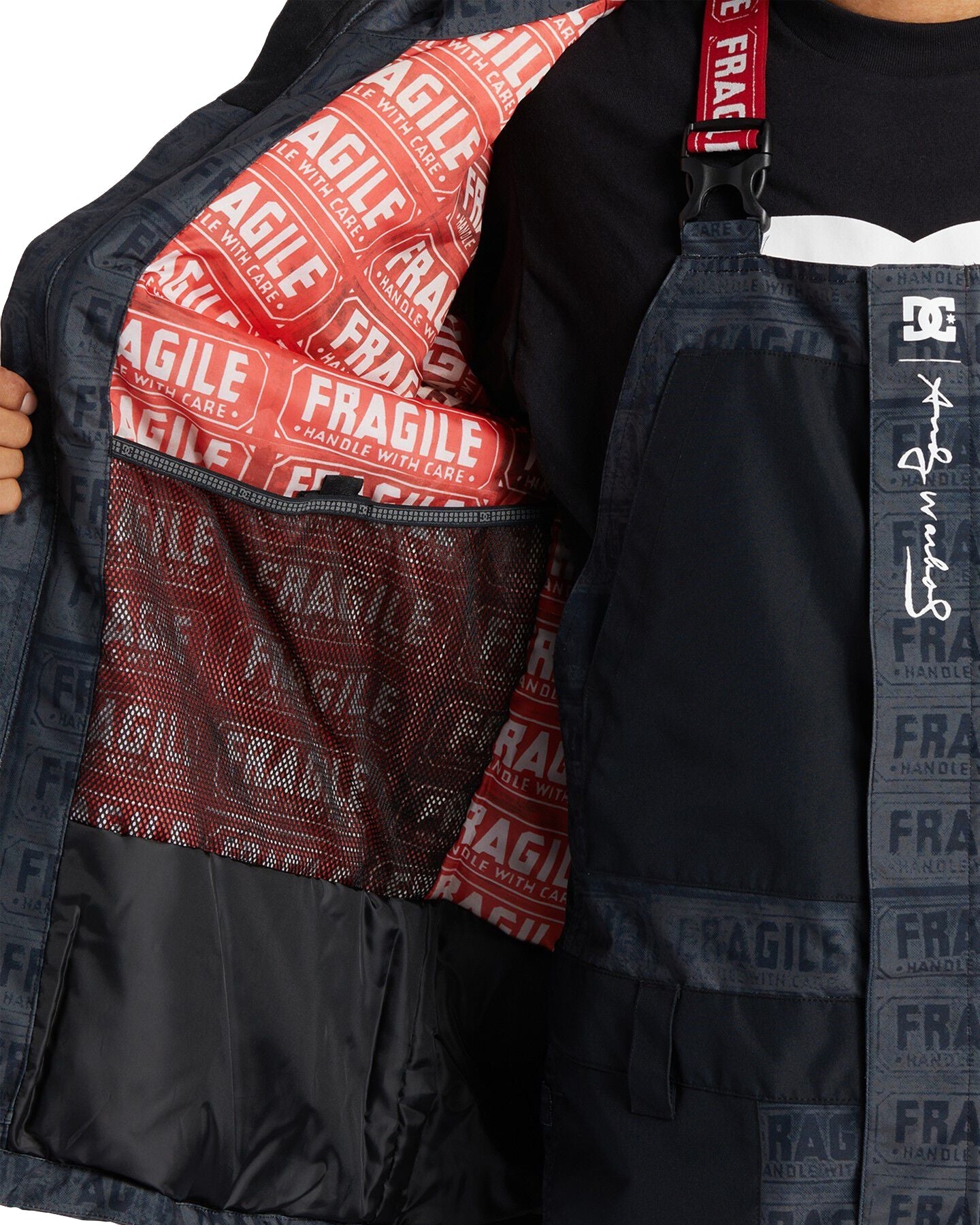 DC X Andy Warhol Vista Technical Snow Jacket - Black Fragile Snow Jackets - Trojan Wake Ski Snow