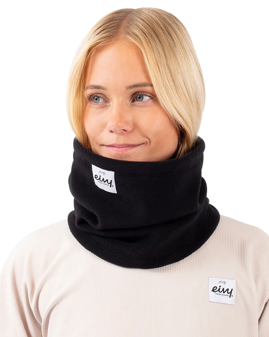 Eivy Adjustable Fleece Women's Neckwarmer - Black Neck Warmers & Face Masks - SnowSkiersWarehouse