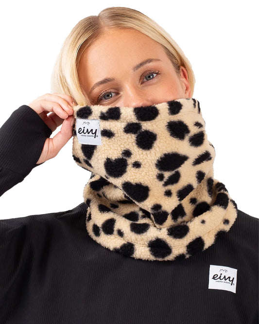 Eivy Adjustable Sherpa Women's Neckwarmer - Cheetah Neck Warmers & Face Masks - SnowSkiersWarehouse