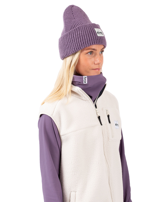 Eivy Easter Rib Wool Women's Beanie - Deep Purple Women's Beanies - Trojan Wake Ski Snow