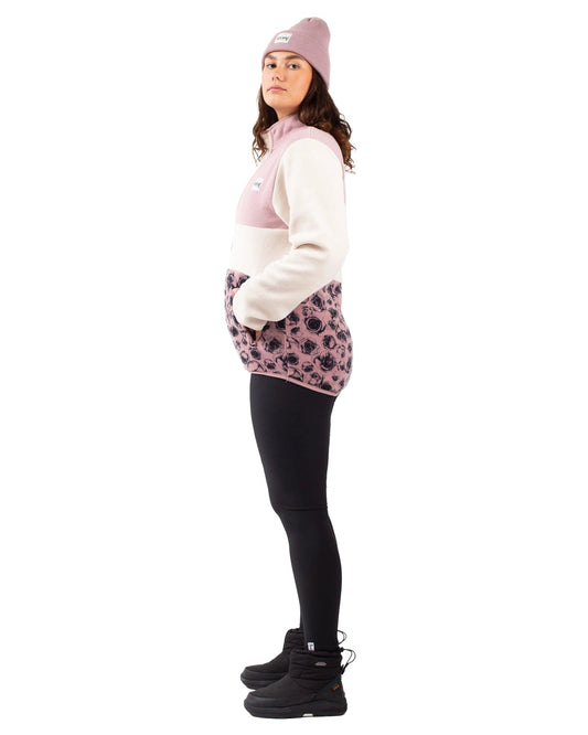 Eivy Mountain Women's Fleece - Charcoal Woodrose Women's Fleece - Trojan Wake Ski Snow
