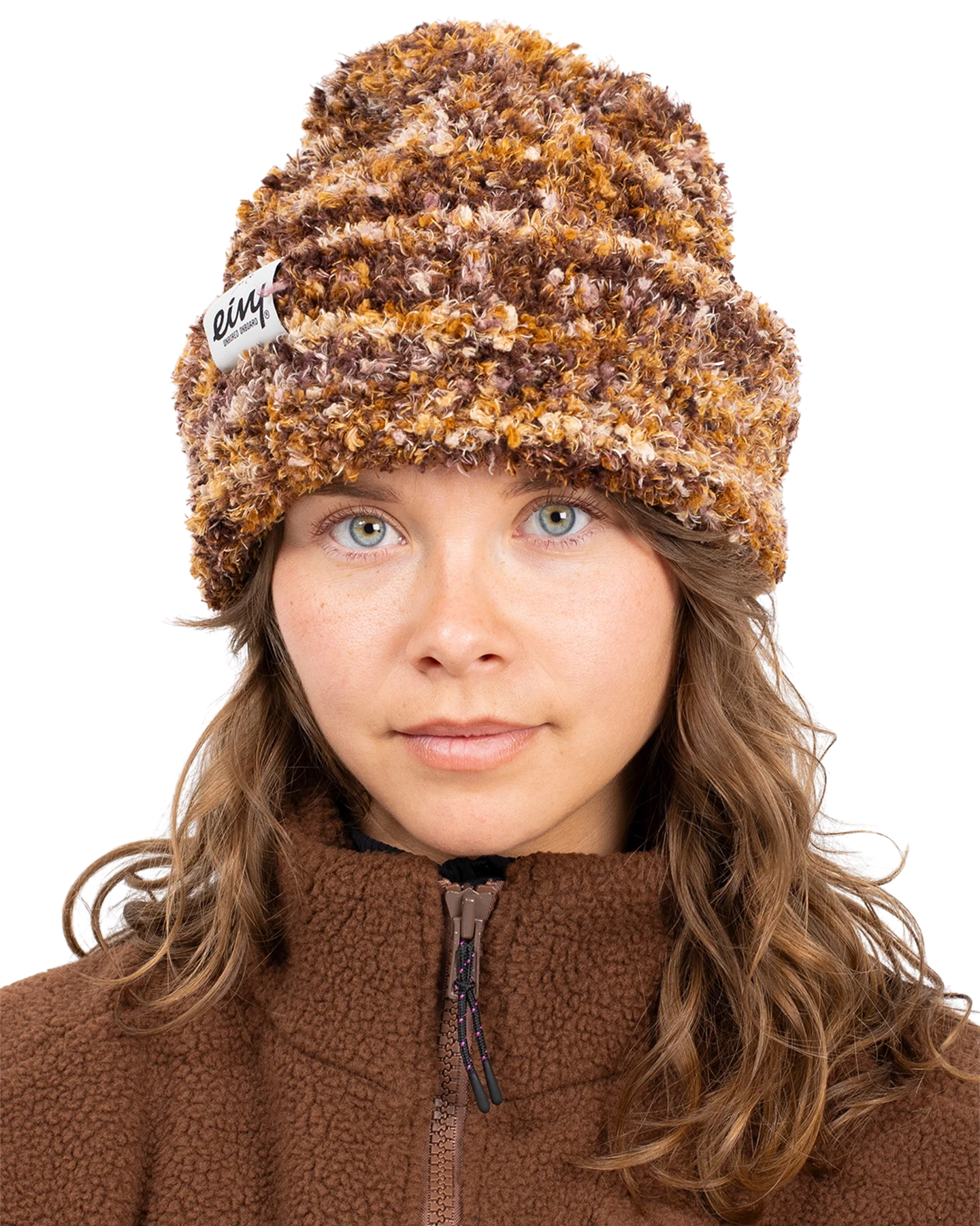Eivy Women's Boucle Knit Beanie - Brown
