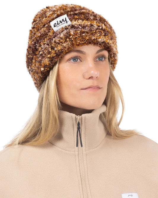 Eivy Women's Boucle Knit Beanie - Brown