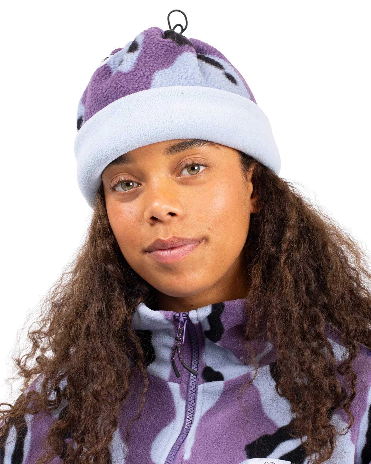Eivy Women's Colder Beanie Neckwarmer - Purple Stray