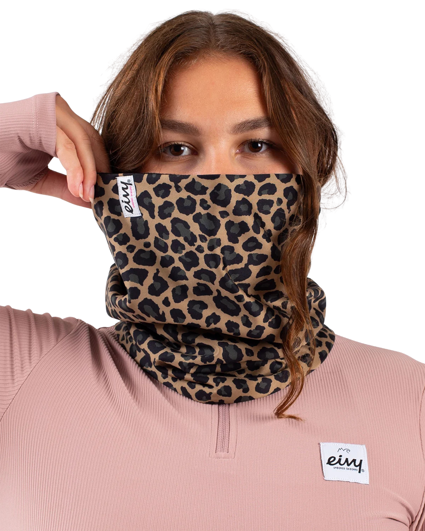 Eivy Women's Colder Neckwarmer - Leopard