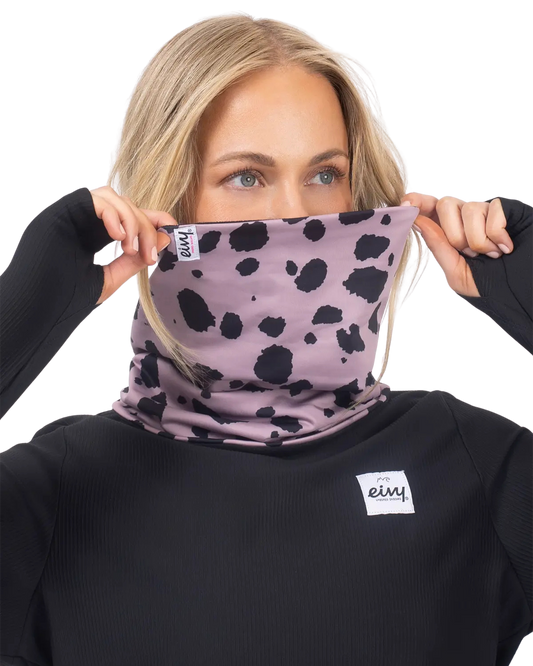 Eivy Women's Colder Neckwarmer - Woodrose Cheetah Women's Neck Warmers & Face Masks - Trojan Wake Ski Snow