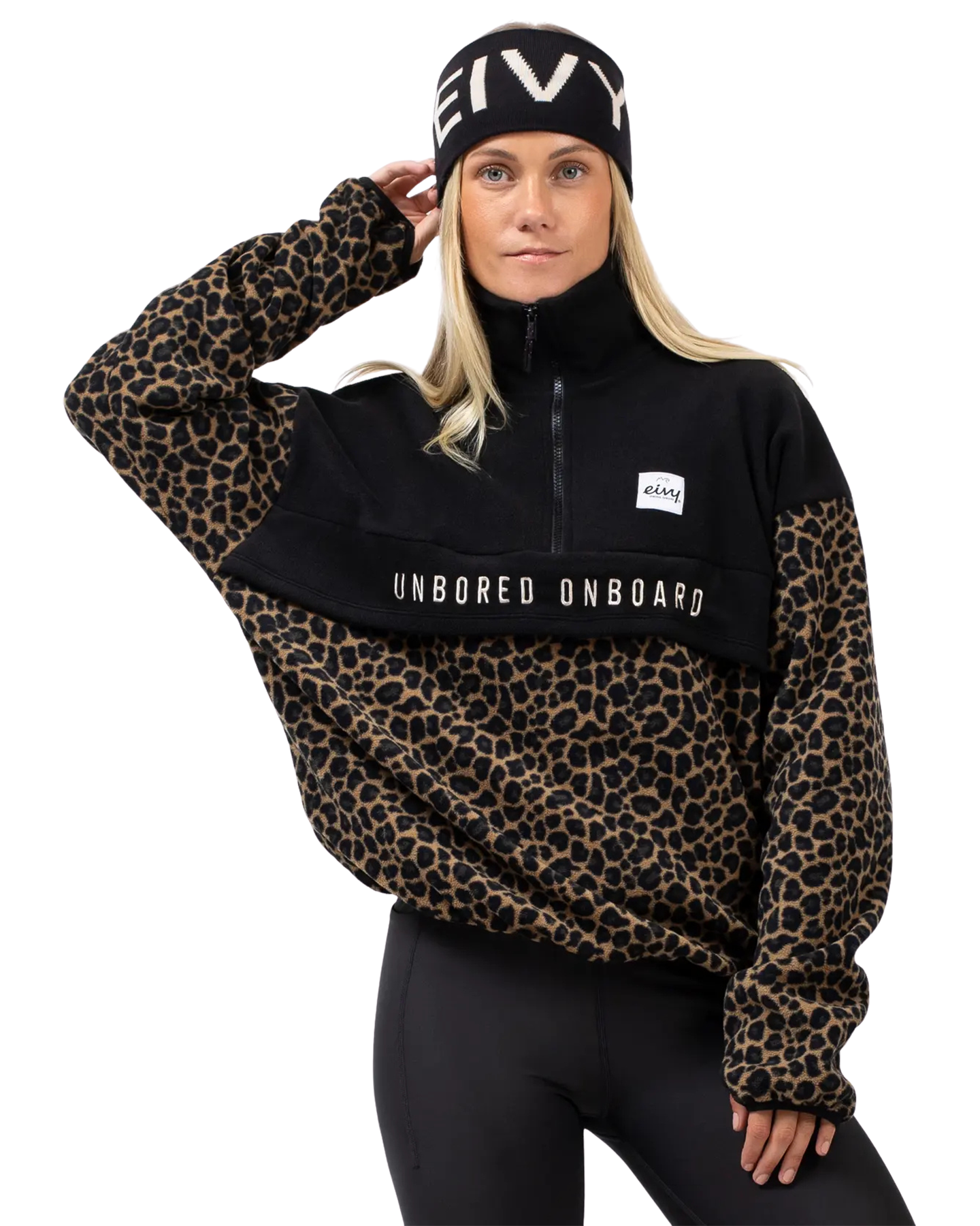 Eivy Women's Ball Fleece - Leopard/Black