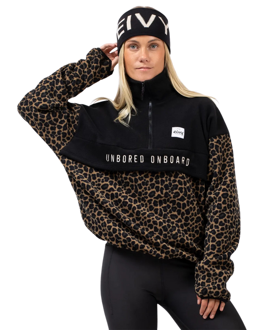 Eivy Women's Ball Fleece - Leopard/Black