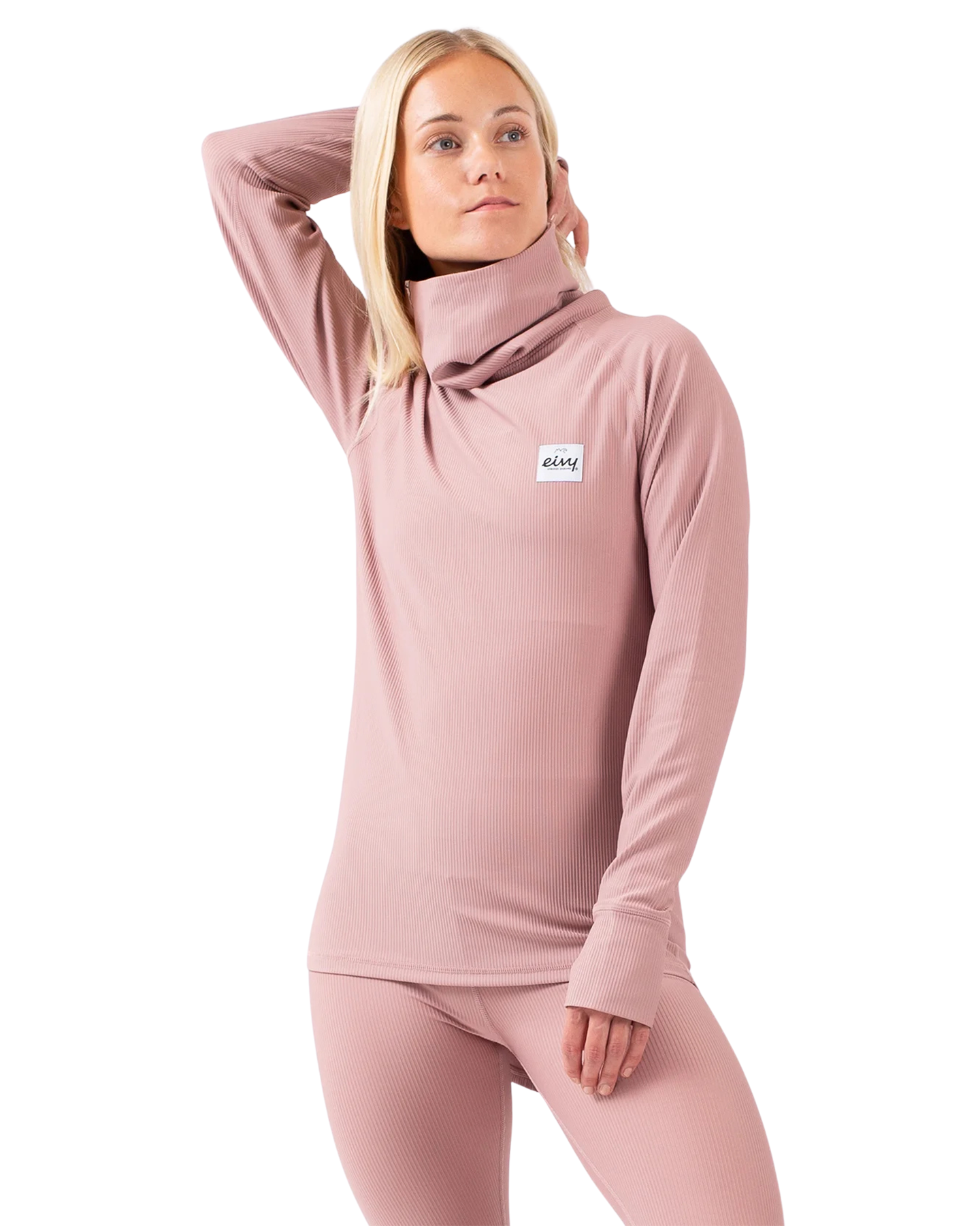 Eivy Women's Icecold Gaiter Rib Top - Faded Woodrose