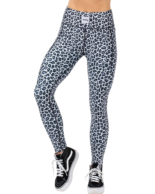 Eivy Women's Pocket Tights - Snow Leopard Women's Thermal Bottoms - Trojan Wake Ski Snow