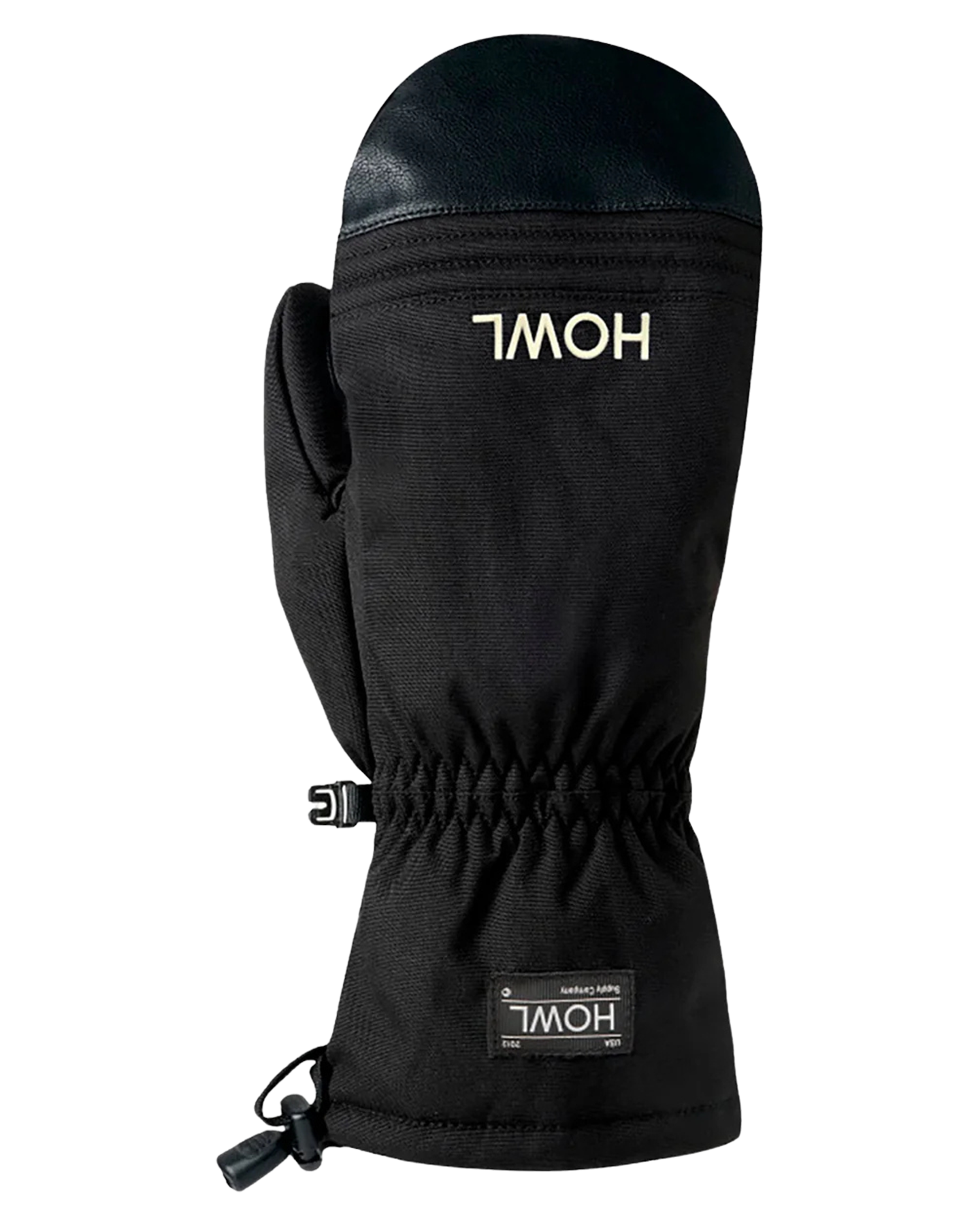 Howl Men's Midweight Team Snow Mitts - Black Men's Snow Mittens - Trojan Wake Ski Snow