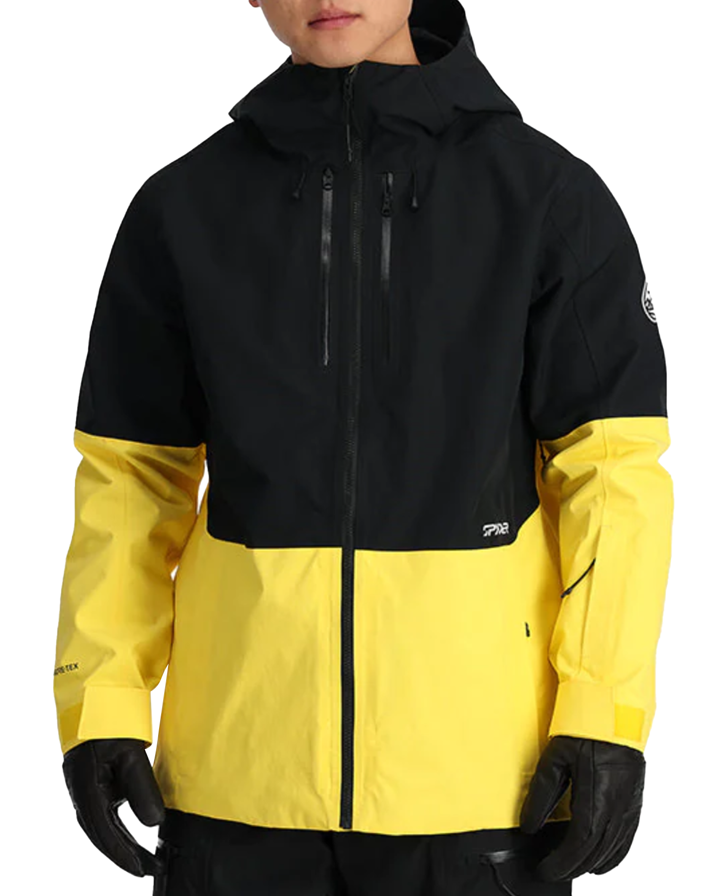 Spyder Jagged Gtx Shell Jacket - Yellow Men's Snow Jackets - SnowSkiersWarehouse