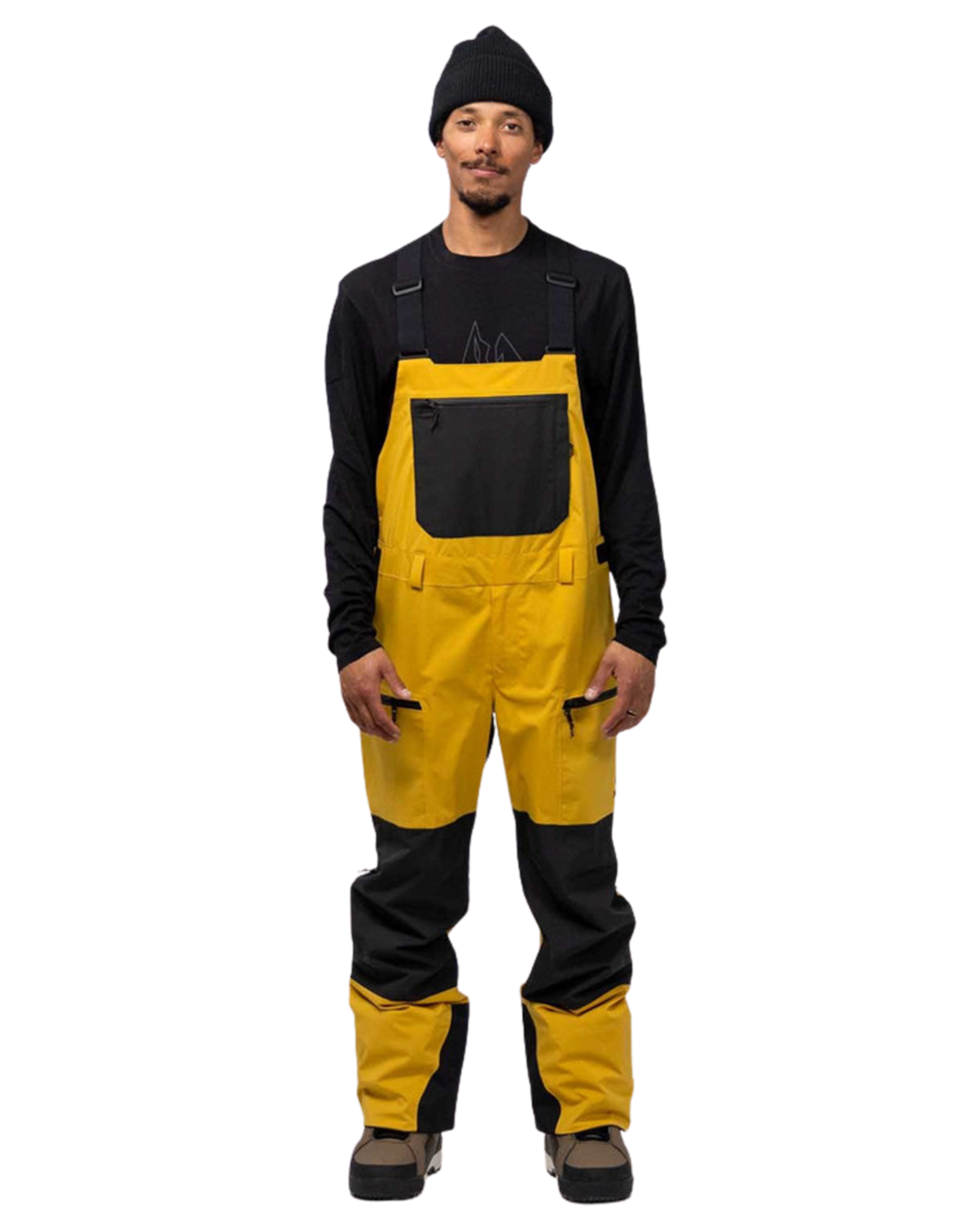 Jones Men's Mtn Surf Recycled Snow Bib - Sunrise Gold - 2024 Men's Snow Bibs - Trojan Wake Ski Snow