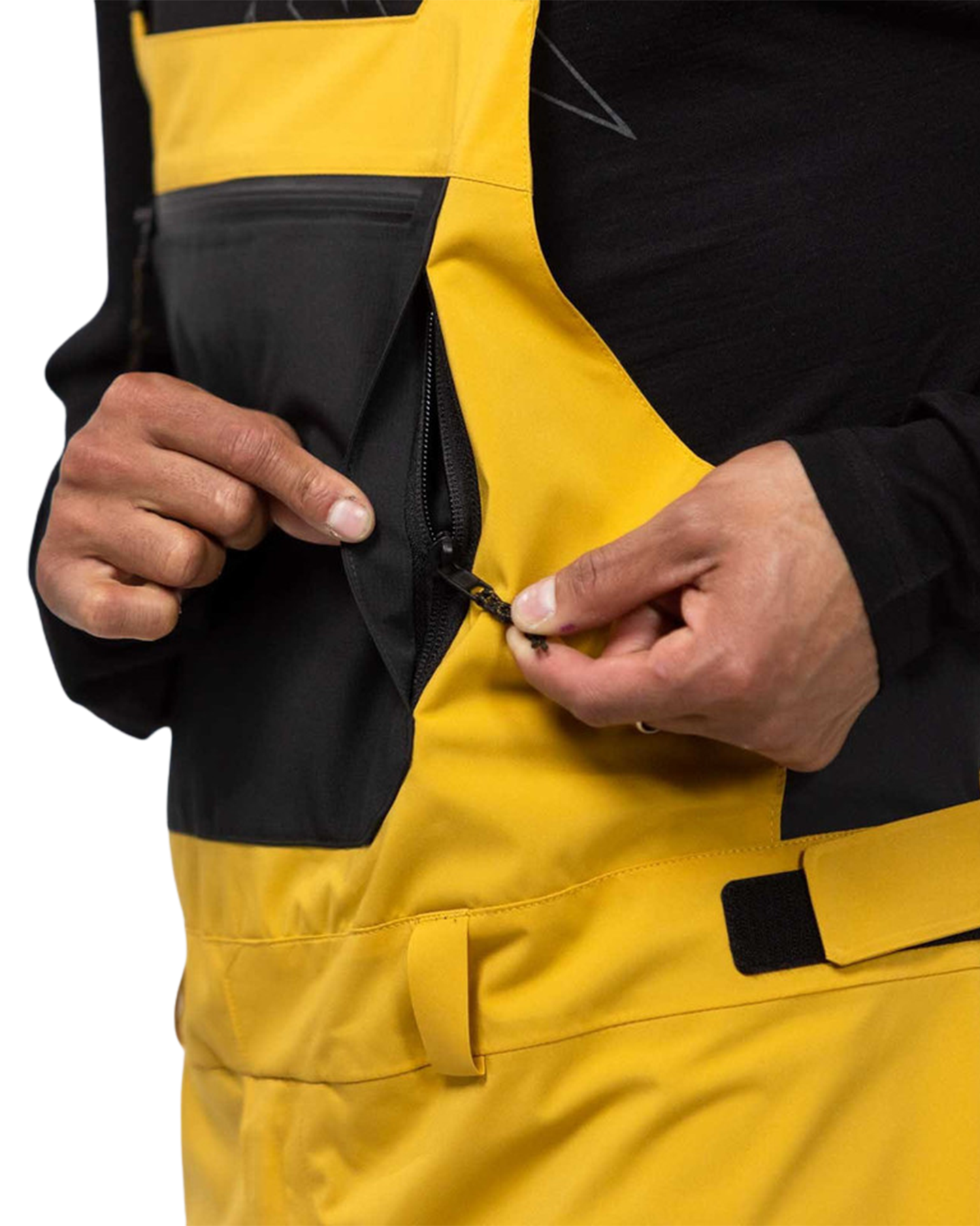 Jones Men's Mtn Surf Recycled Snow Bib - Sunrise Gold - 2024 Men's Snow Bibs - Trojan Wake Ski Snow