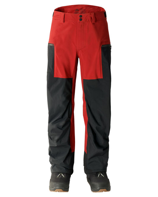 Jones Men's Shralpinist Recycled Gore-Tex Pro Snow Pants - Safety Red - 2024 Men's Snow Pants - SnowSkiersWarehouse