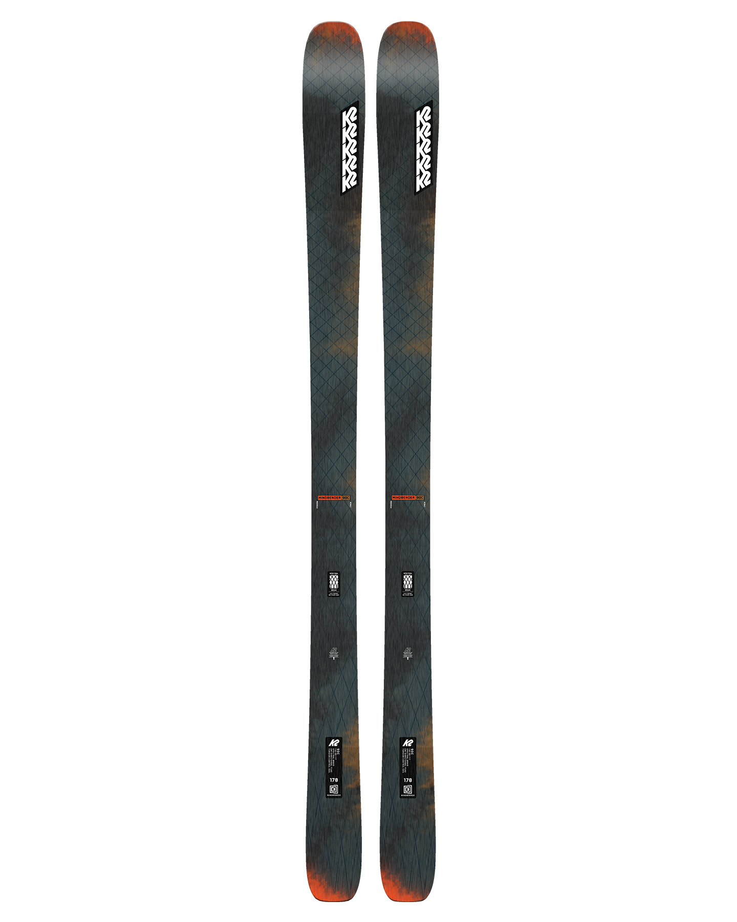 K2 Mindbender 90C Snow Skis - 2025 Snow Skis - Trojan Wake Ski Snow