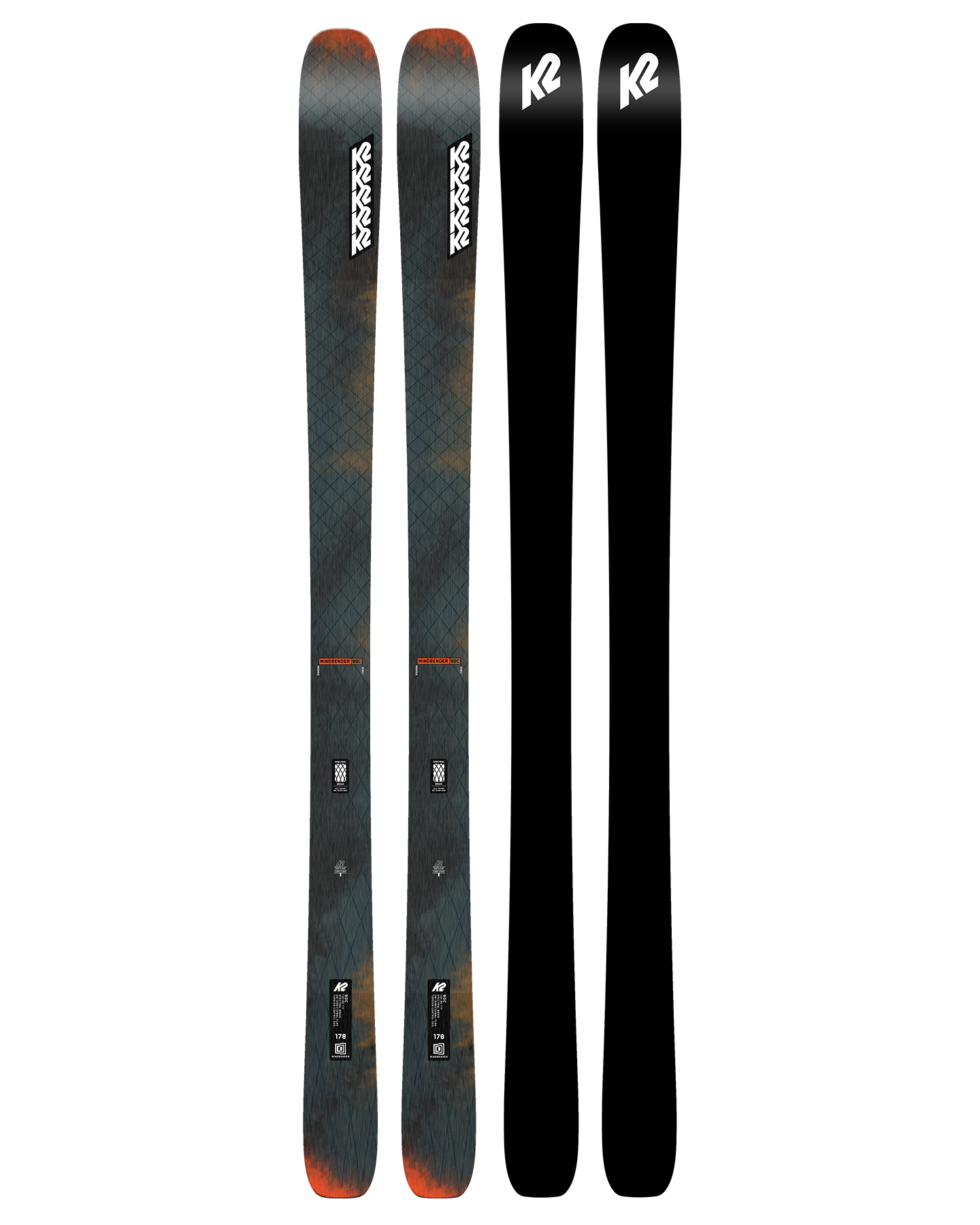 K2 Mindbender 90C Snow Skis - 2025 Snow Skis - Trojan Wake Ski Snow