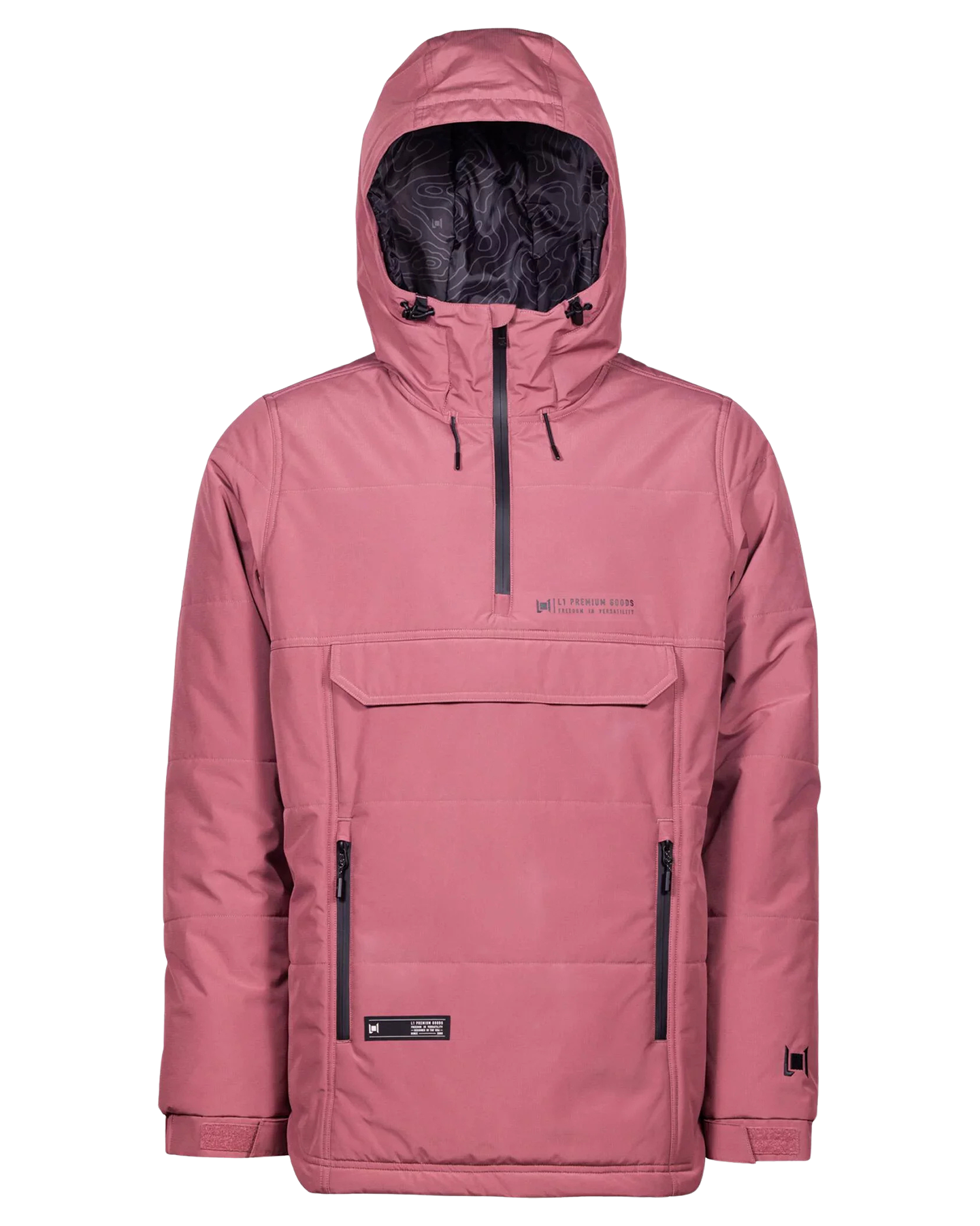 L1 Aftershock Snow Jacket - Burnt Rose Men's Snow Jackets - Trojan Wake Ski Snow