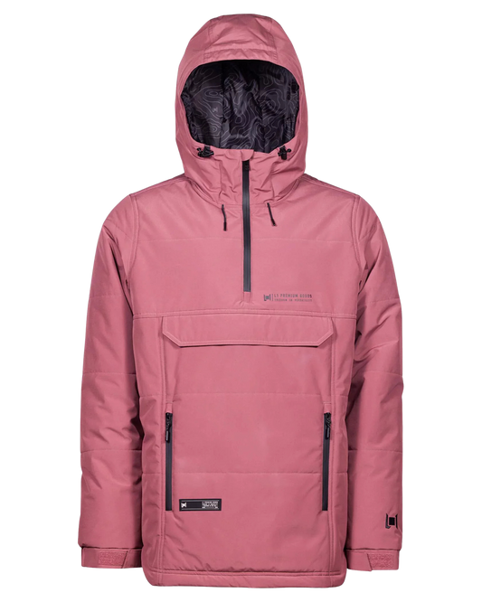 L1 Aftershock Snow Jacket - Burnt Rose Men's Snow Jackets - Trojan Wake Ski Snow