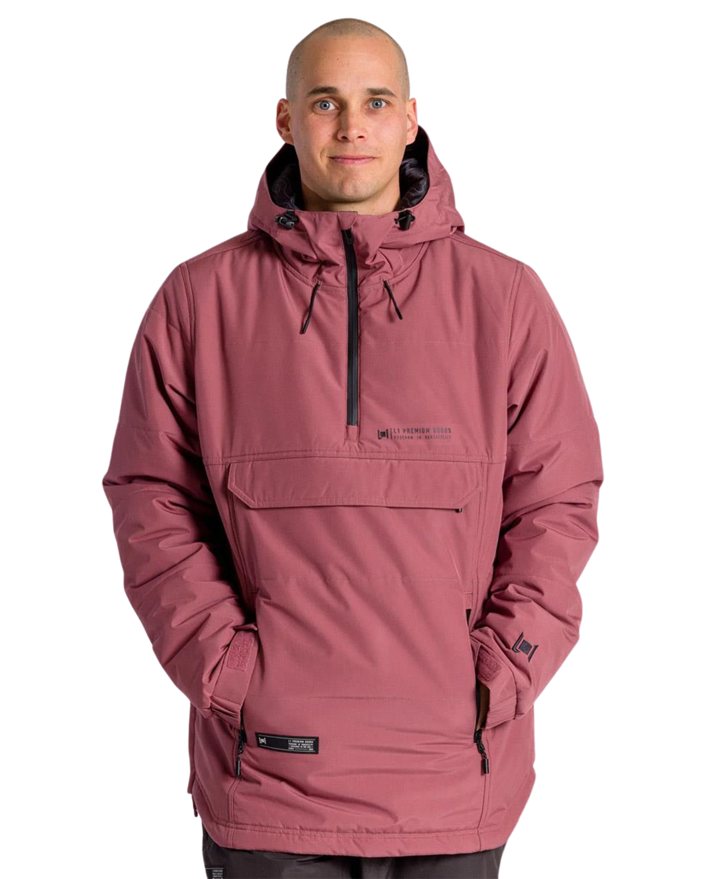 L1 Aftershock Snow Jacket - Burnt Rose Men's Snow Jackets - Trojan Wake Ski Snow