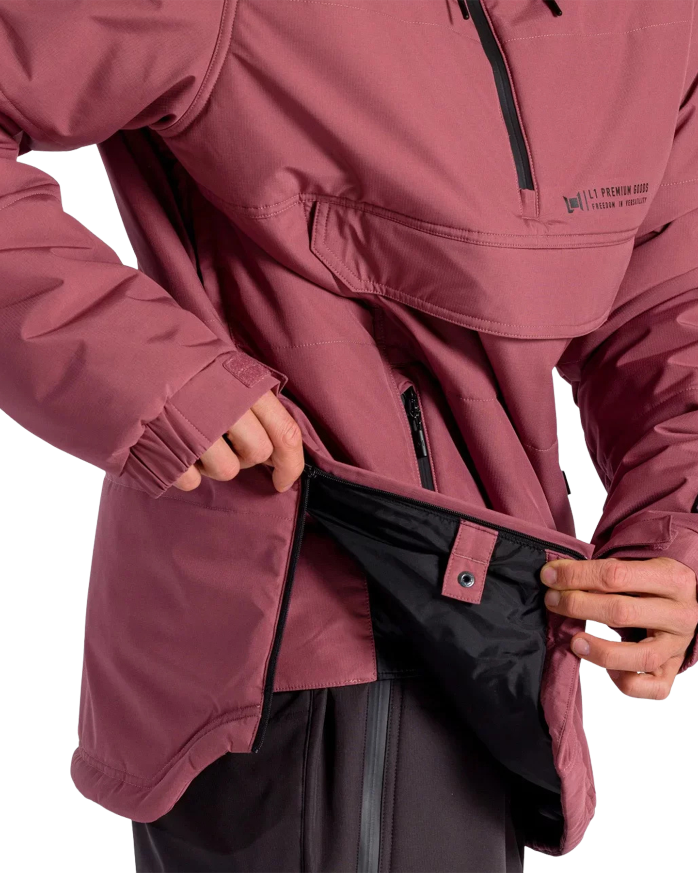 L1 Aftershock Snow Jacket - Burnt Rose Men's Snow Jackets - Trojan Wake Ski Snow