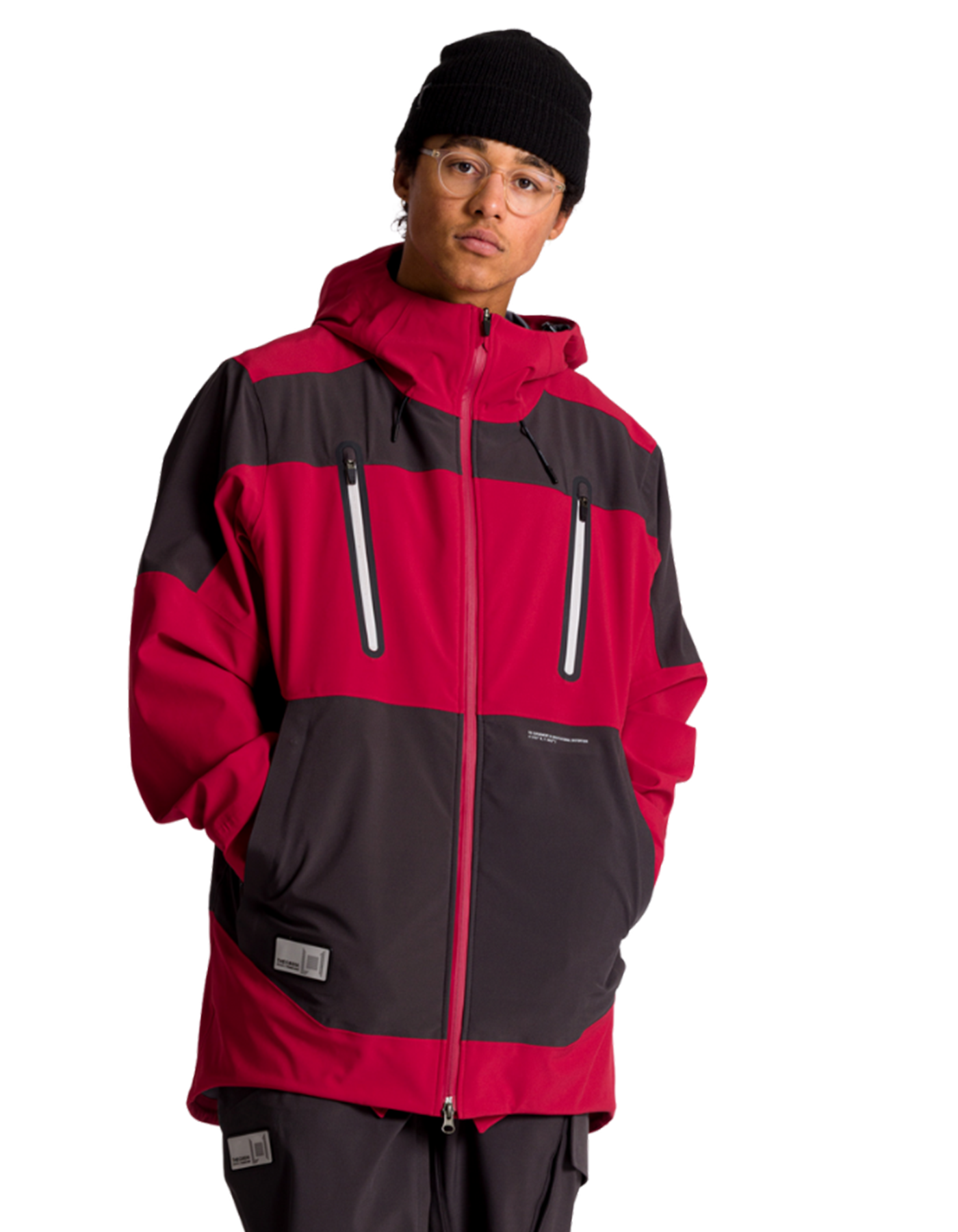 L1 Parton Jacket - Chili/Phantom - 2023 Snow Jackets - Trojan Wake Ski Snow