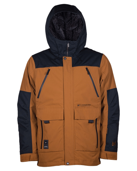 L1 Williams Jacket - Amber/Black - 2023 Snow Jackets - Trojan Wake Ski Snow