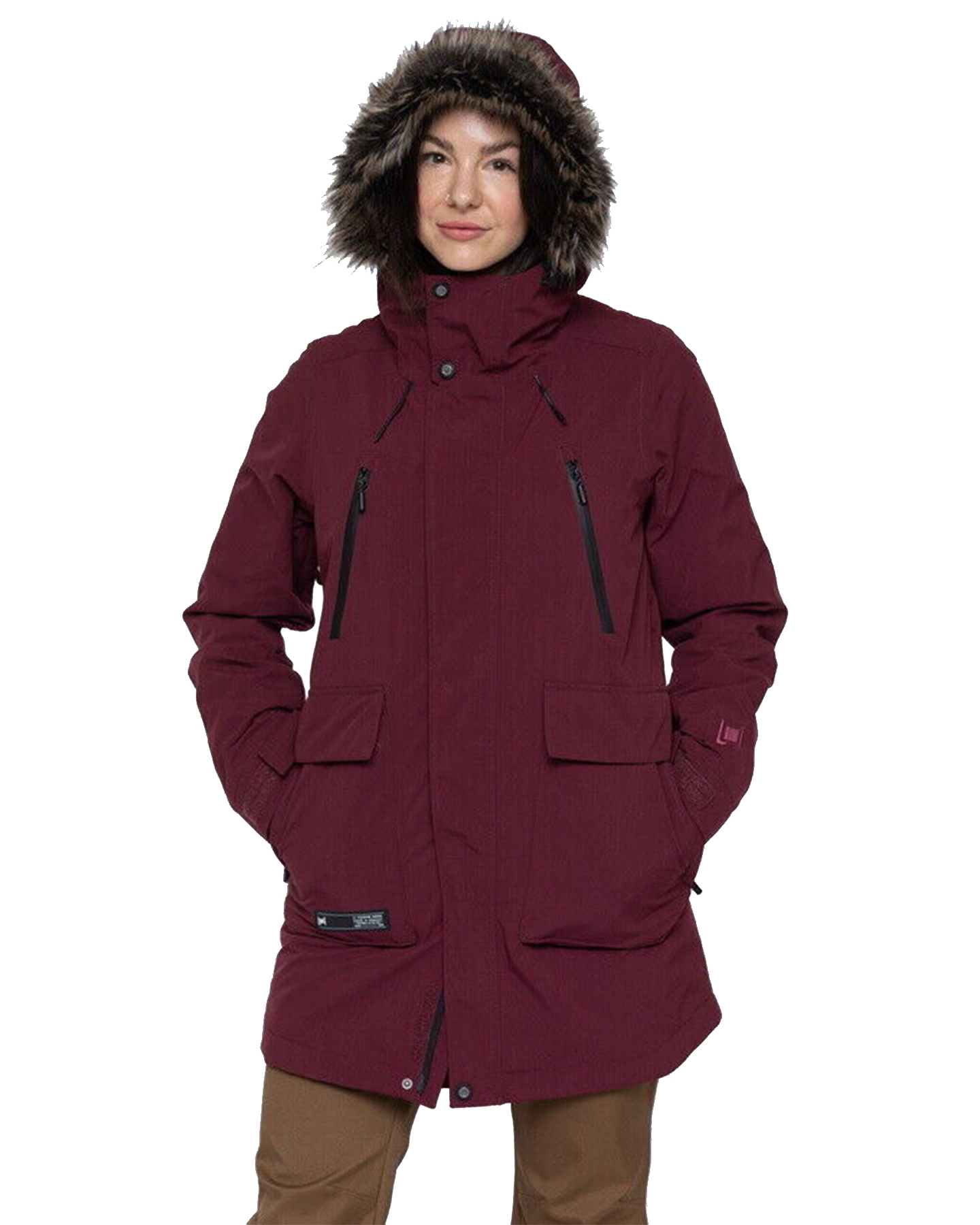 L1 Women's Fairbanks Jacket - Port - 2024 Snow Jackets - Trojan Wake Ski Snow