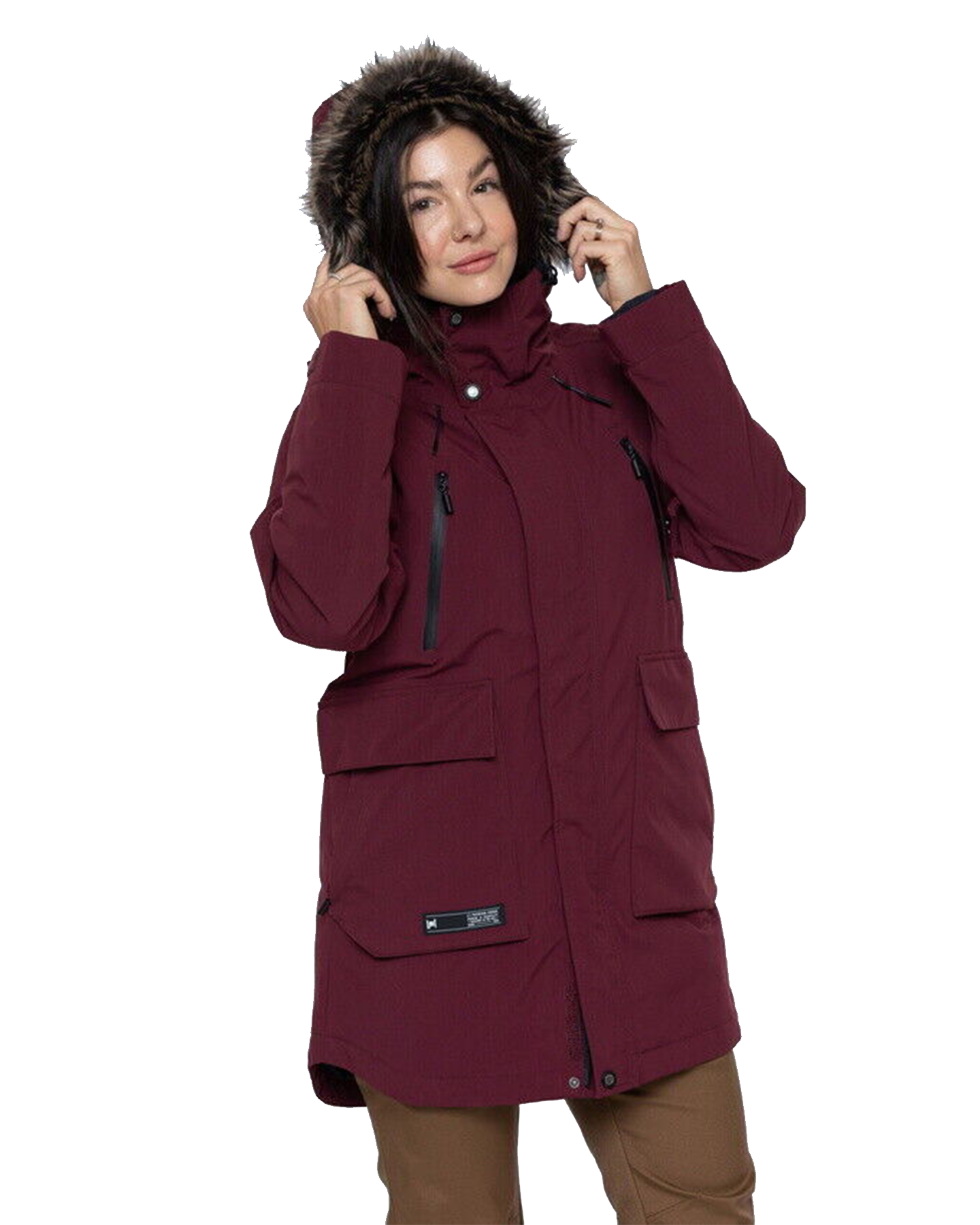 L1 Women's Fairbanks Jacket - Port - 2024 Snow Jackets - Trojan Wake Ski Snow