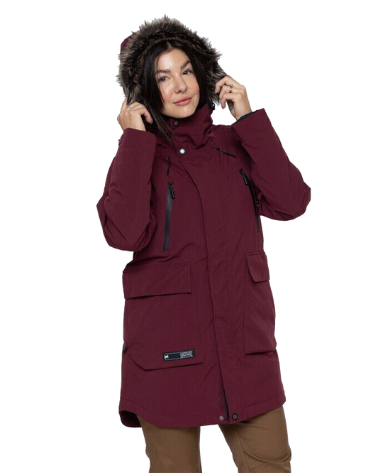 L1 Women's Fairbanks Jacket - Port - 2024 Snow Jackets - Trojan Wake Ski Snow