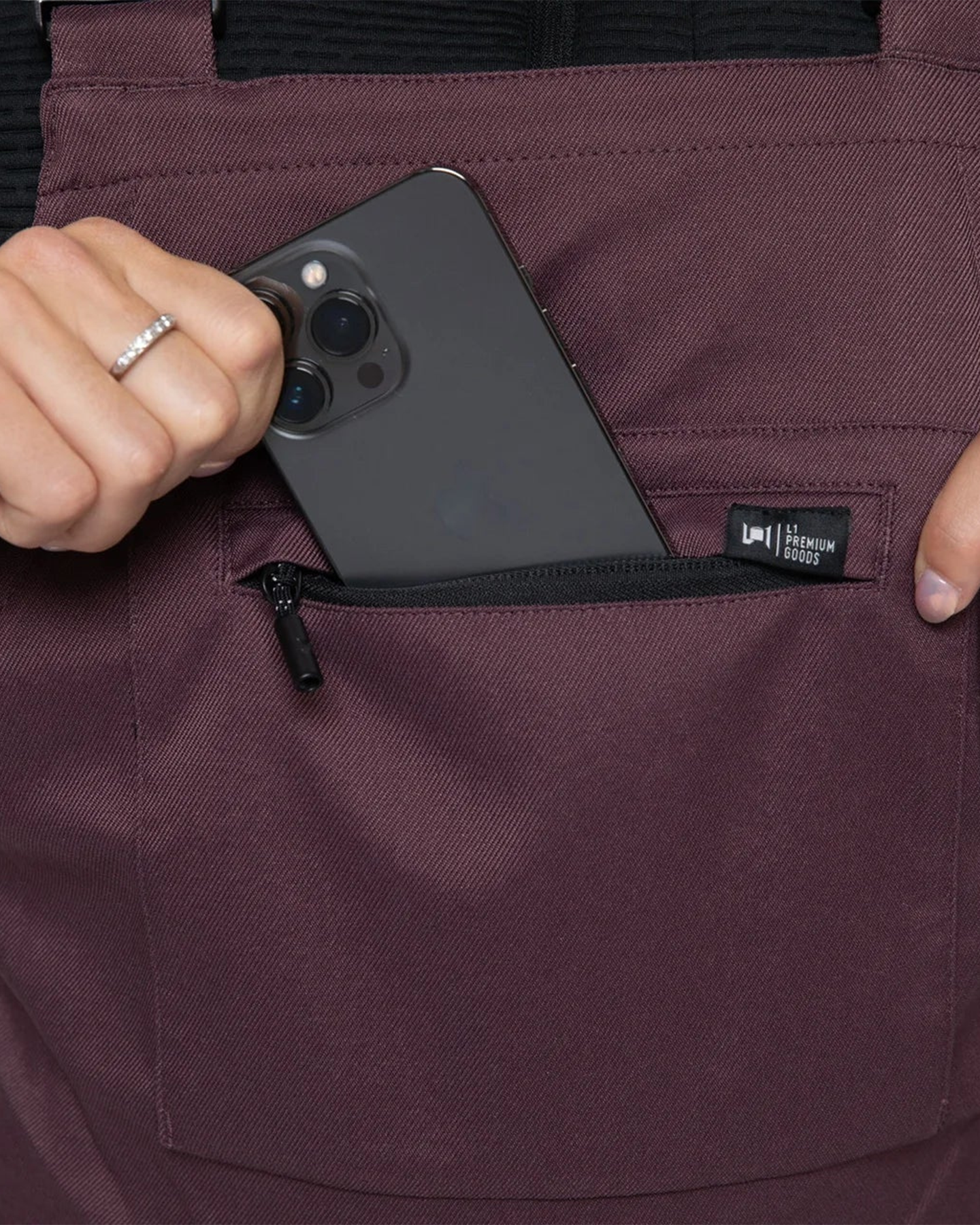 L1 Women's Loretta Overall Bib - Huckleberry - 2024 Women's Snow Bibs - Trojan Wake Ski Snow