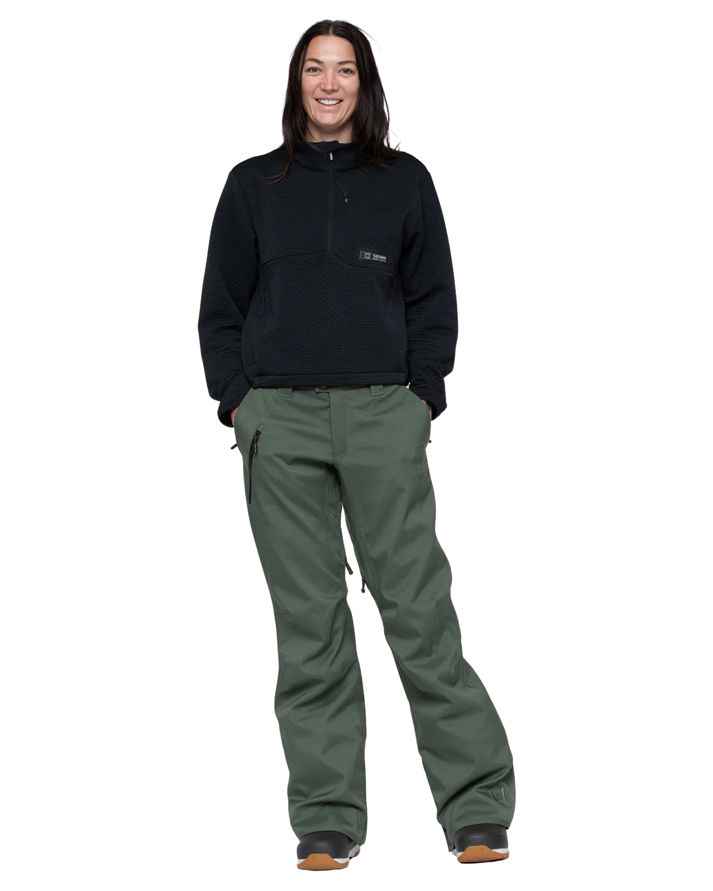 L1 Women's Quin Pant - Thyme - 2024 Women's Snow Pants - Trojan Wake Ski Snow