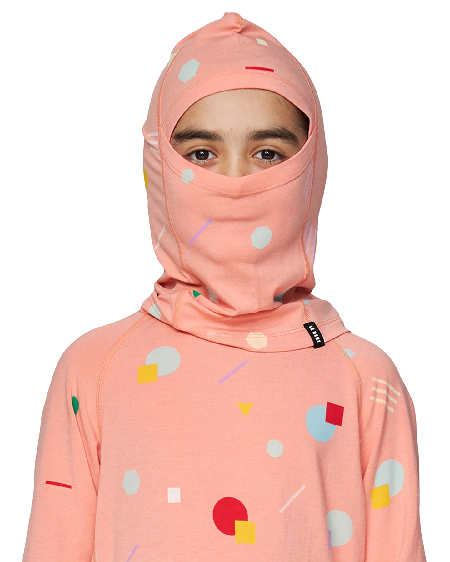 Le Bent Kids' Confetti Midweight Balaclava - Black Neck Warmers & Face Masks - Trojan Wake Ski Snow