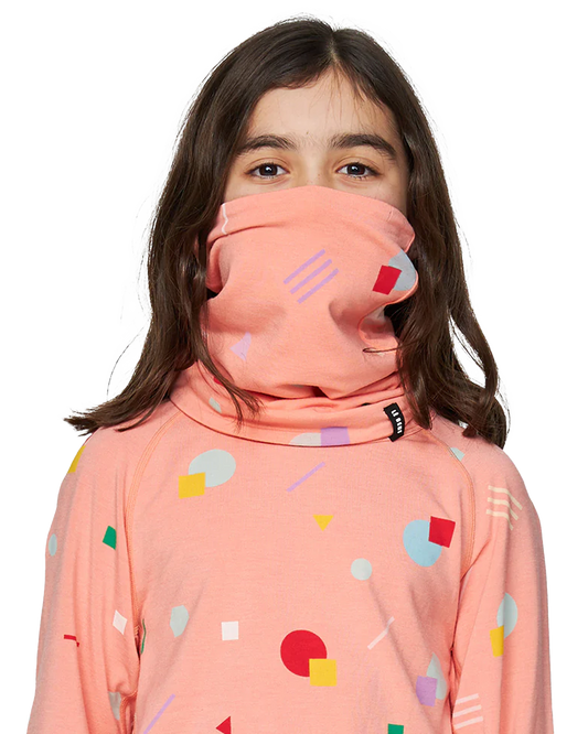 Le Bent Kids' Confetti Midweight Neck Gaiter - Candy Kids' Neck Warmers & Face Masks - Trojan Wake Ski Snow