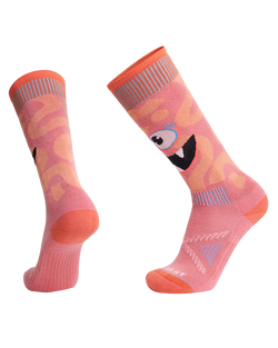 Le Bent Kids' Monster Party Light Cushion Snow Sock Socks - Trojan Wake Ski Snow