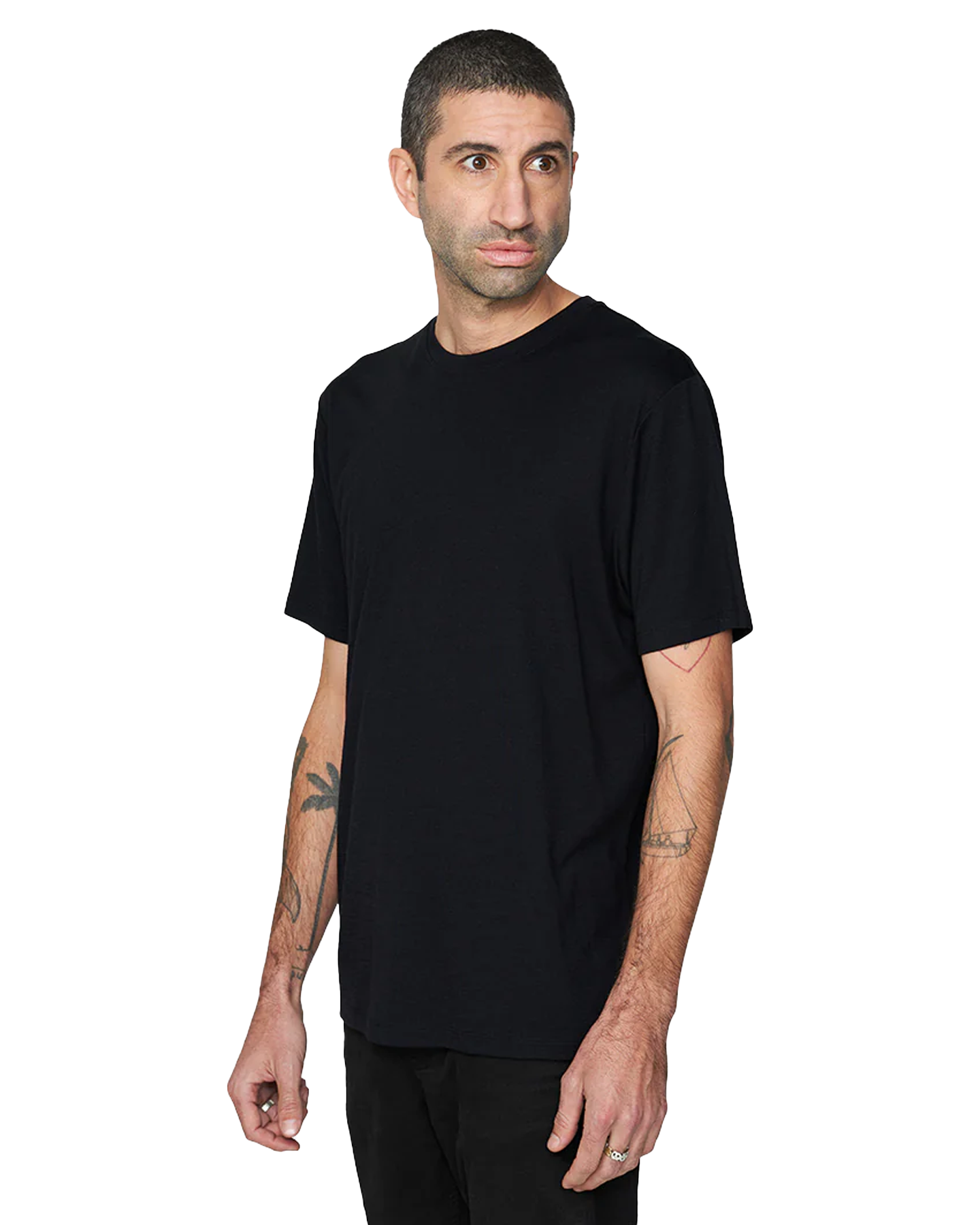 Le Bent Men's Ultralight Short Sleeve Tee - Black Shirts & Tops - Trojan Wake Ski Snow