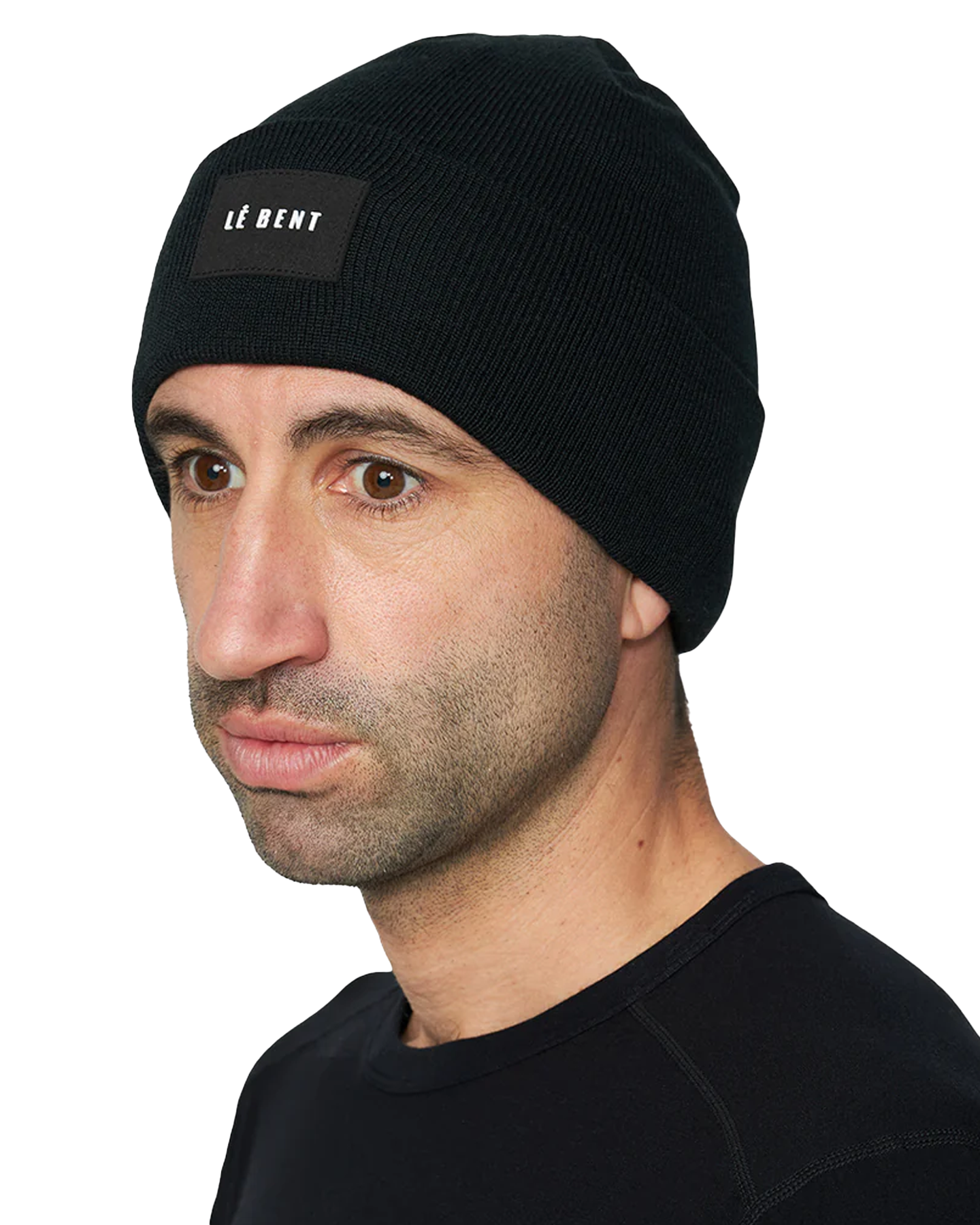 Le Bent The Staple Mid Profile Beanie - Black Beanies - Trojan Wake Ski Snow